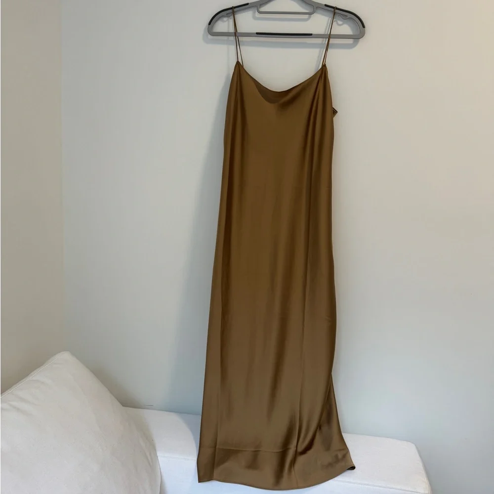J. Crew Gold Slip Dress - Picture 2 of 6